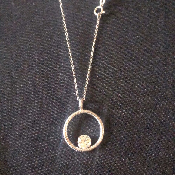 ❤️“GIANI BERNINI” STERLING SILVER CABLE CIRCLE PENDANT - Picture 2 of 5